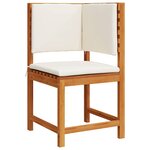 vidaXL Ensemble bistro de jardin 4 Pièces Marron Bois d'acacia massif
