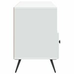 vidaXL Meuble TV Blanc 102 x 34 5 x 50 cm Bois d'ingénierie