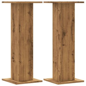 vidaXL Supports pour plantes 2 Pièces chêne artisanal bois d'ingénierie