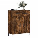 vidaXL Buffet chêne fumé 69 5x34x90 cm bois d'ingénierie