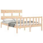 vidaXL Cadre de lit sans matelas 140x200 cm bois massif de pin