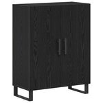 Buffet vidaXL Noir Chêne 69 5x34x90 cm Bois d'ingénierie