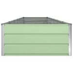 vidaXL Jardinière Vert pastel 195 x 100 x 45 cm Acier galvanisé