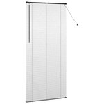 vidaXL Store de Fenêtre avec des rideaux Noir Aluminium