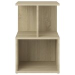 vidaXL Table de chevet chêne sonoma 35x35x55 cm bois d'ingénierie