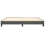 vidaXL Cadre de lit sans matelas gris foncé 200x200 cm velours