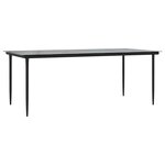 vidaXL Ensemble à manger jardin coussins 7Pièces marron poly rotin verre