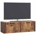 vidaXL Meuble TV mural Bois ancien 98 x 31 x 30 cm Bois d'ingénierie