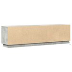 vidaXL Meuble TV avec LED Gris béton 180 x 38 x 49 cm