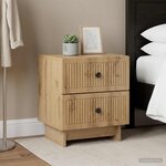 vidaXL Cabinet de chevet 2 pièces Chêne artisanal 43 x 34 5 x 47 5 cm