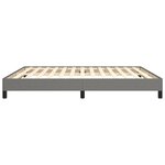 vidaXL Cadre de lit sans matelas gris foncé 160x200 cm tissu
