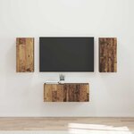 vidaXL Ensemble meuble TV 6 Pièces Bois ancien Bois d'ingénierie