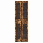 vidaXL Haut Armoire avec étagère FLORIN Chêne fumé 60 x 35 x 182 cm