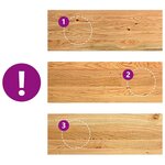 vidaXL Marches d'escalier 2 Pièces marron clair 70x30x2 cm chêne massif