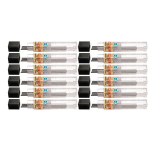 Etui de 12 mines HI-POLYMER SUPER 0 5 mm 2H x 12 PENTEL