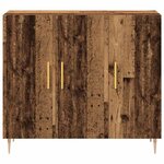 vidaXL Buffet Bois ancien 90 x 34 x 80 cm Bois d'ingénierie