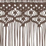vidaXL Rideau en macramé Taupe 140x240 cm Coton