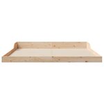 vidaXL Cadre de lit Marron 200 x 200 cm Bois massif en pin