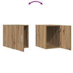 vidaXL Cabinet mural en chêne fait main 30x42 5x40 cm en bois reconstitué