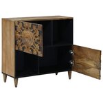 vidaXL Buffet Marron 80 x 33 5 x 75 cm Bois de mangue massif
