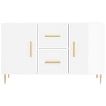 vidaXL Buffet blanc brillant 100x36x60 cm bois d'ingénierie