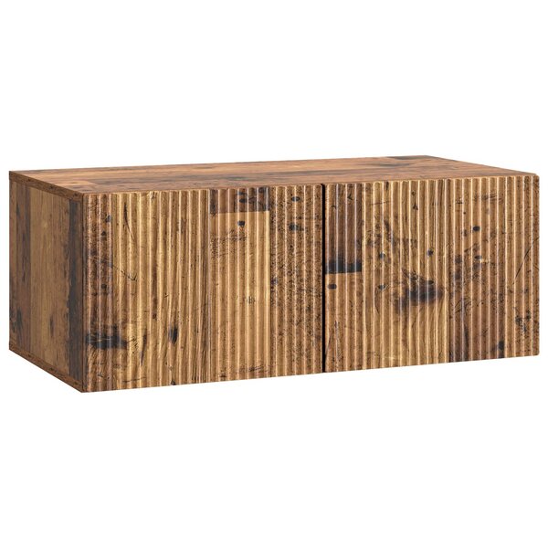 vidaXL Meuble TV mural Bois ancien 78 5 x 41 x 30 cm Bois d'ingénierie