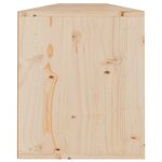 vidaXL Armoires murales 2 Pièces 100x30x35 cm Bois de pin massif