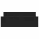 vidaXL Cadre de lit sans matelas noir 140x200 cm