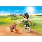 PLAYMOBIL 71759 - Fermière avec chèvre  chevreau et accessoires