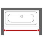 Sealskin Tringle de rideau de douche télescopique 125-220 cm Blanc