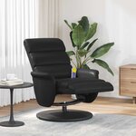 vidaXL Fauteuil de massage inclinable Noir 71 x 98 x 106 cm