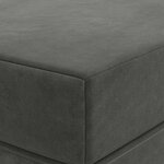 vidaXL Canapé-lit pliable 100 x 67 x 45 cm Gris foncé