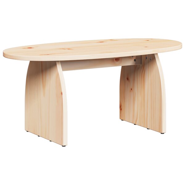 vidaXL Table basse Naturel 80 x 40 x 35 cm Bois massif en pin