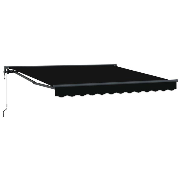 vidaXL Cadre d'auvent Noir 300 x 250 cm Polyester avec revêtement PU