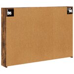 vidaXL Armoire Miroir de Salle de Bain Chêne fumé 100 x 14 5 x 70 cm