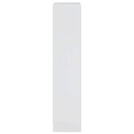 vidaXL Bibliothèque blanc brillant 40x24x109 cm bois d'ingénierie