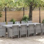 vidaXL Ensemble de salle à manger pour jardin Gris clair et Anthracite