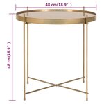 House Nordic Table basse Scarlett 48x48 cm Rond Laiton
