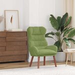vidaXL fauteuil Vert clair 69 x 74 x 93 cm Velours