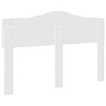 vidaXL Tête de lit avec tête de lit Blanc 140 cm Bois d'ingénierie