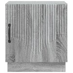 vidaXL Table de chevet Sonoma gris 43 x 34 5 x 47 cm Bois d'ingénierie
