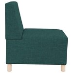 vidaXL Unité de Sofa Modulaire Sans Accoudoirs 2 Pièces Vert foncé