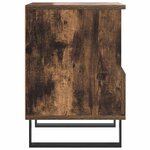 vidaXL Tables de chevet 2 Pièces chêne fumé 40x35x50 cm bois ingénierie