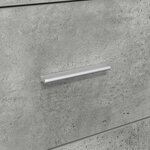 vidaXL Meuble de rangement gris Gris béton