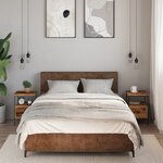 vidaXL Tables de chevet 2 Pièces vieux bois 34x36x50 cm bois d'ingénierie