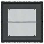 vidaXL Ensemble bistro de jardin 3 Pièces Noir Poly rotin