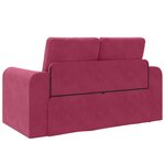 vidaXL Canapé-Lit 60cm Bordeaux Velours