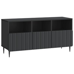 vidaXL Meuble TV avec tiroir Noir 102 x 34 5 x 50 cm Bois d'ingénierie