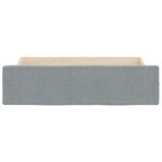vidaXL Tiroirs de lit 2 Pièces gris clair bois d'ingénierie et tissu