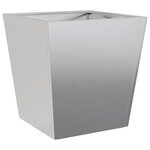 vidaXL Jardinière 40x40x40 cm acier inoxydable